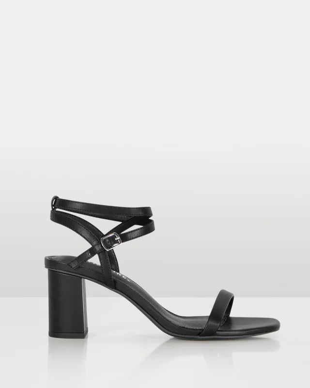 Captivate Black Strappy High Heel