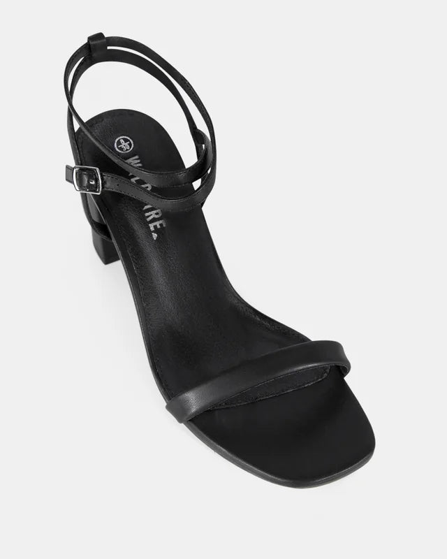 Captivate Black Strappy High Heel