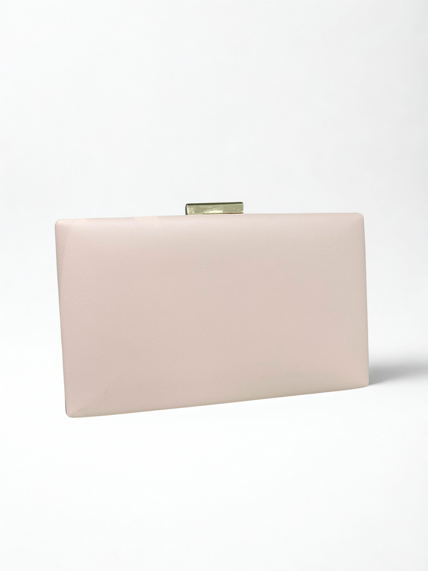 Nude clutch with Gold trim (A0928)