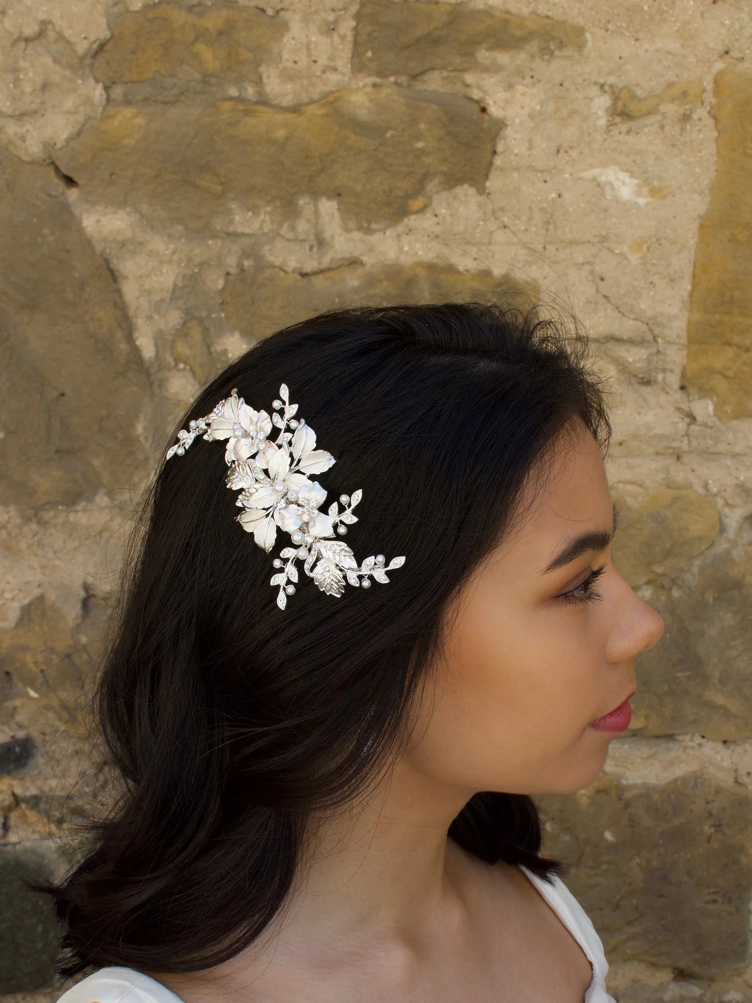 Cassandra Clip- Silver WF353