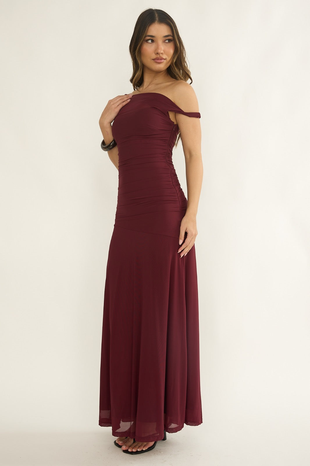 'Florence' - Wine Cocktail Dress