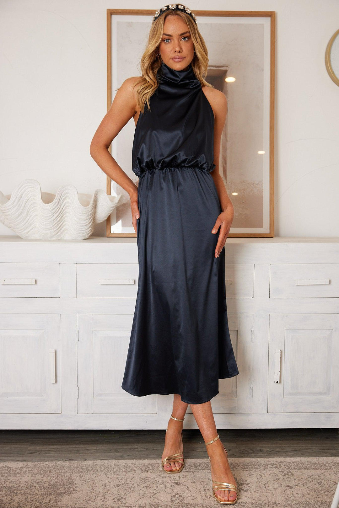 Martine Dress - Black - (EST-E66-BLACK)