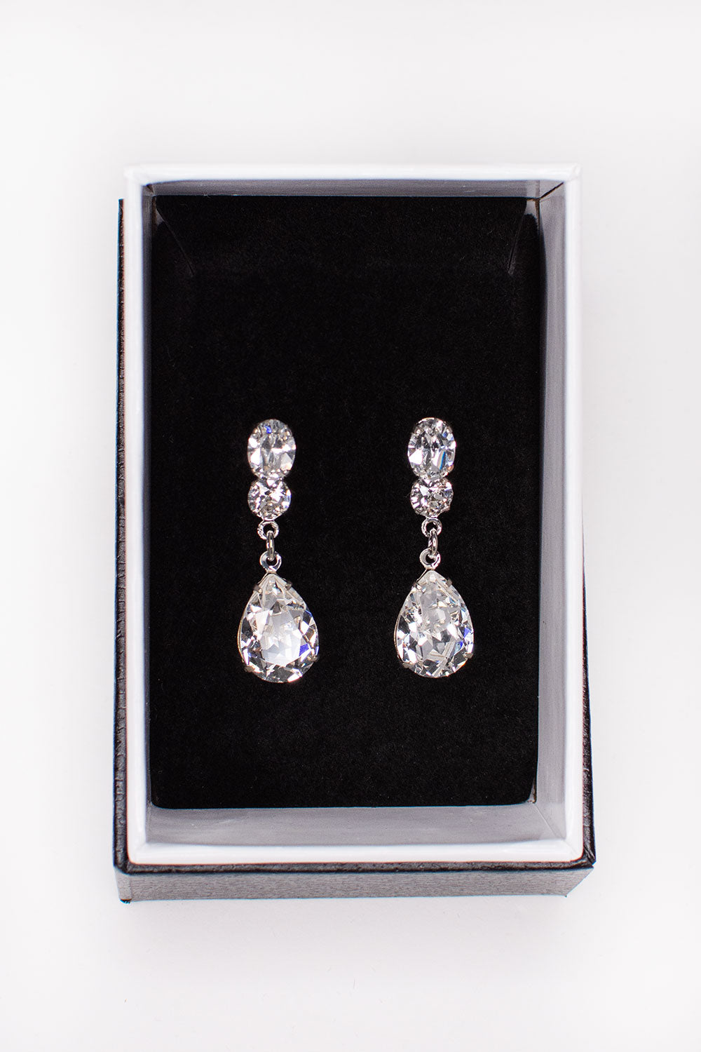 Emilia Earrings Swarovski Silver- E514