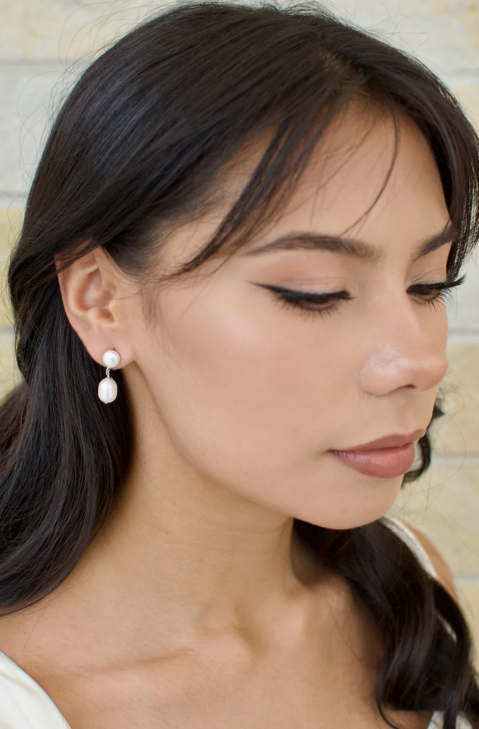 Sia Silver Freshwater Pearl Earrings WE763
