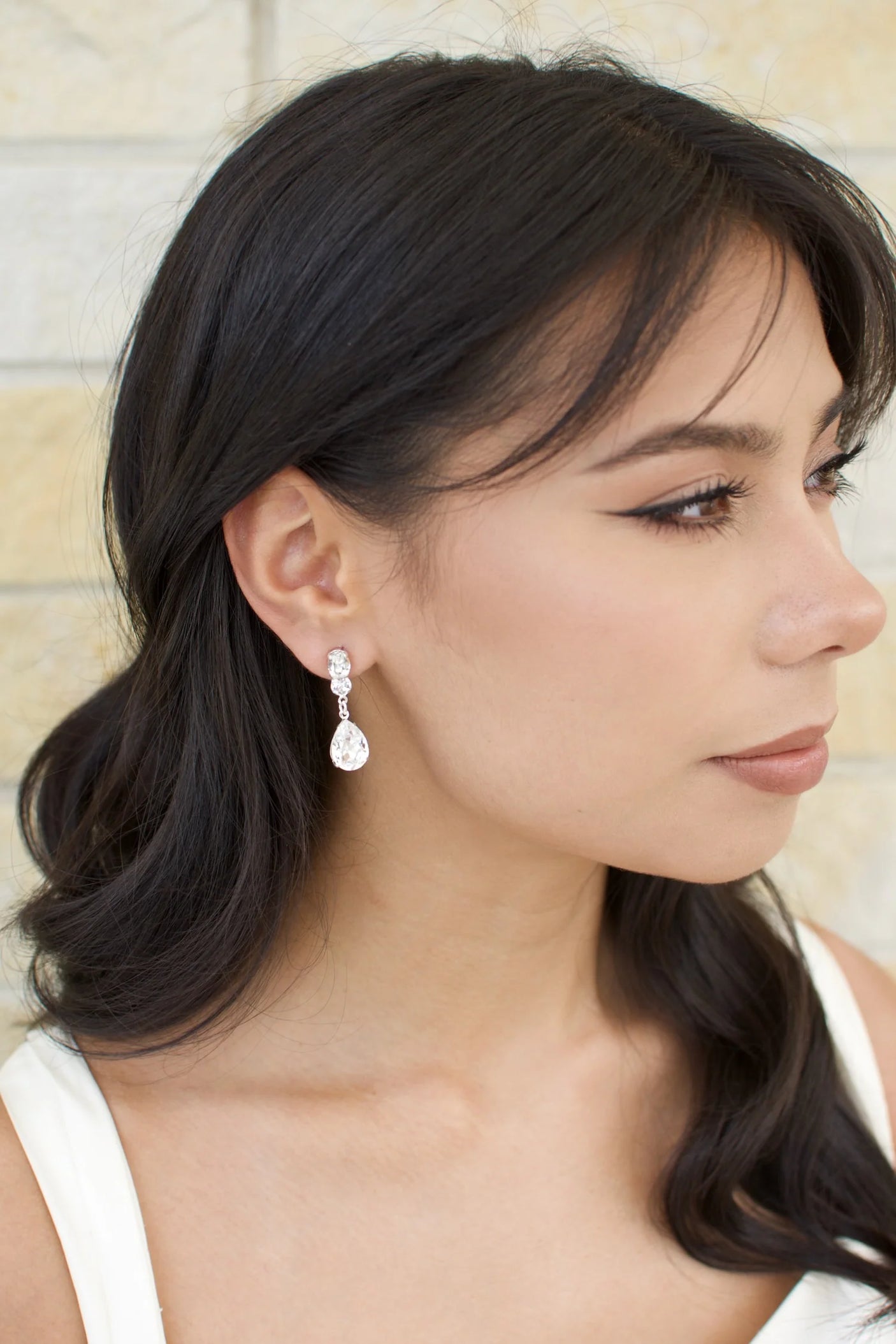 Emilia Earrings Swarovski Silver- E514