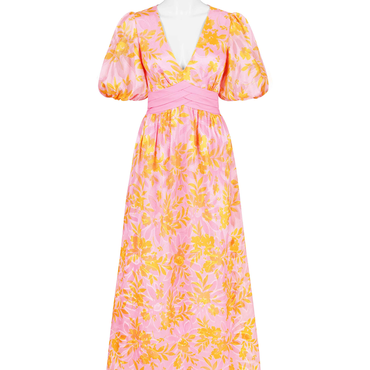 Danni Pink and Orange Maxi dress (Sale!) – Confetti