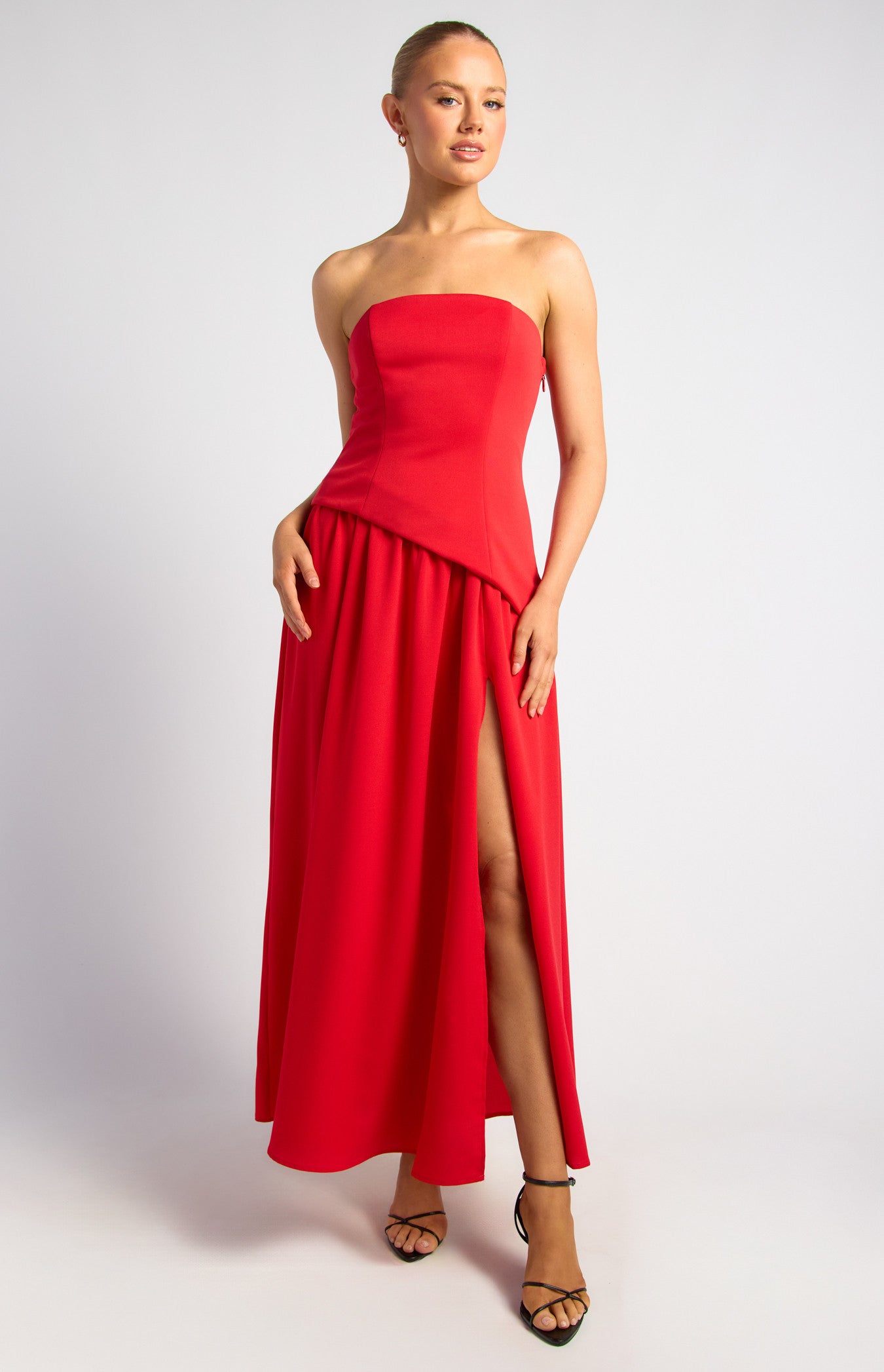 'Milan' - Red Cocktail Dress