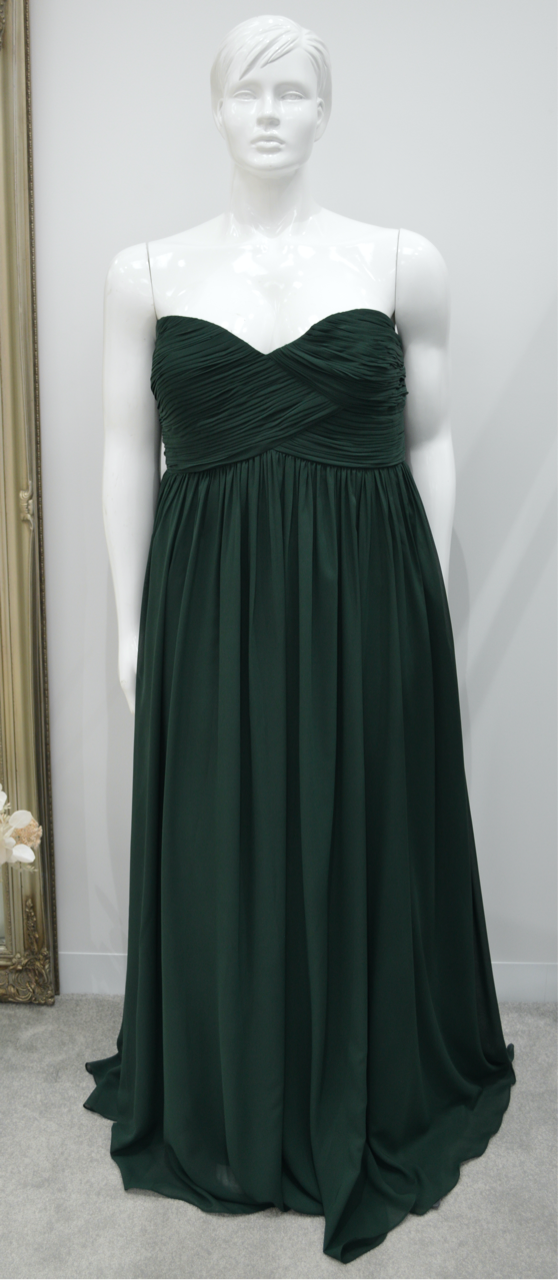 Green dress size 24 hot sale