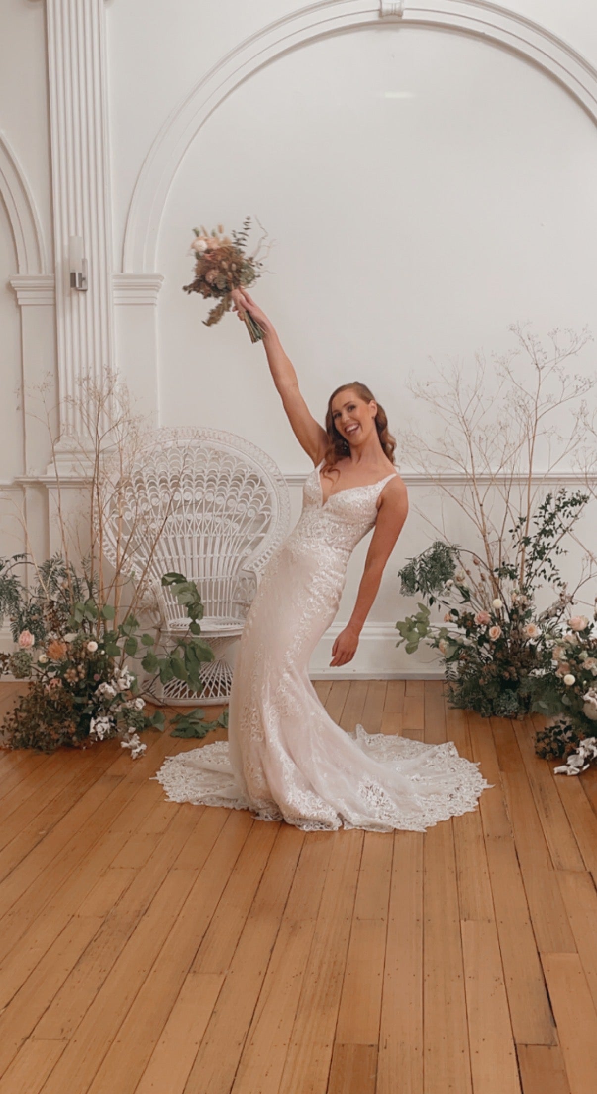 Confetti Luxe 'Amelia' gown blush size 12