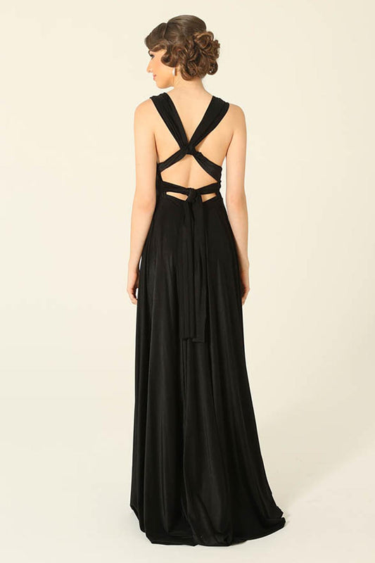 PO31 Wrap dress - Black size L (size 16-26) (Ready to ship!)