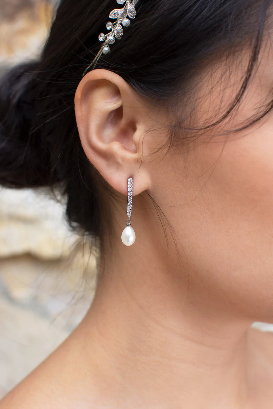 Audelia Earrings- Silver WE527