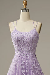 Lilac lace and tulle lace up gown size 6 (Ready to ship!)