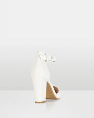 Kiko White Block heel