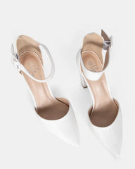 Kiko White Block heel