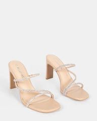 Madison Nude Diamante Heel