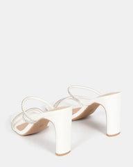 Madison White Diamante Heel