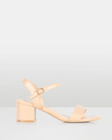 Taurus Nude low block heel with strap