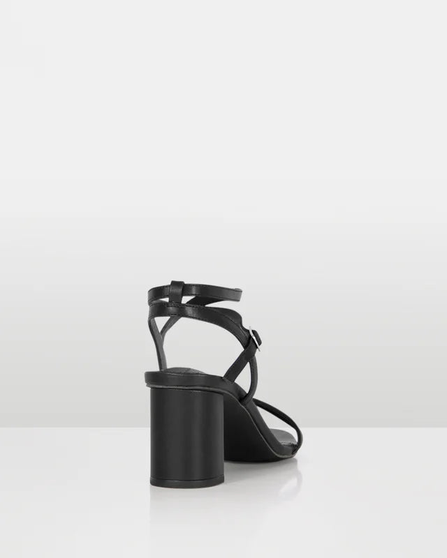 Captivate Black Strappy High Heel