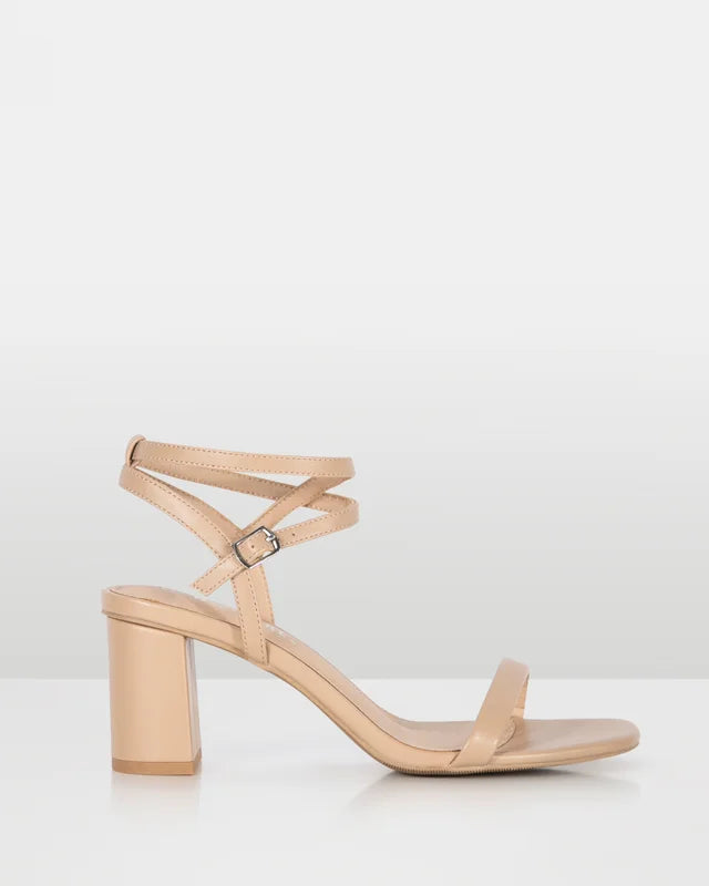 Captivate Nude Strappy High Heel