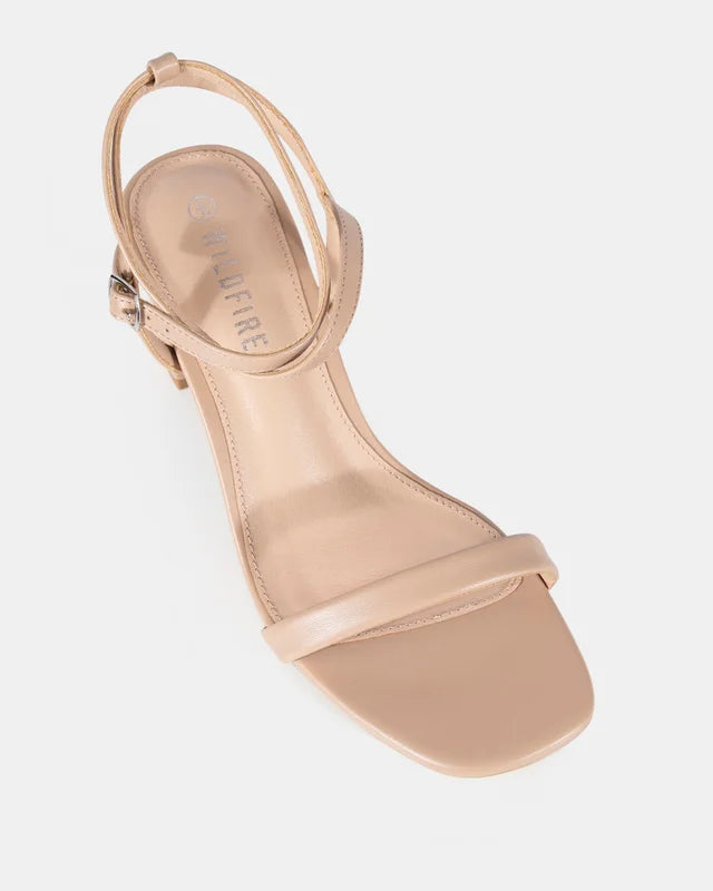 Captivate Nude Strappy High Heel