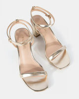 Captivate Gold Strappy High Heel