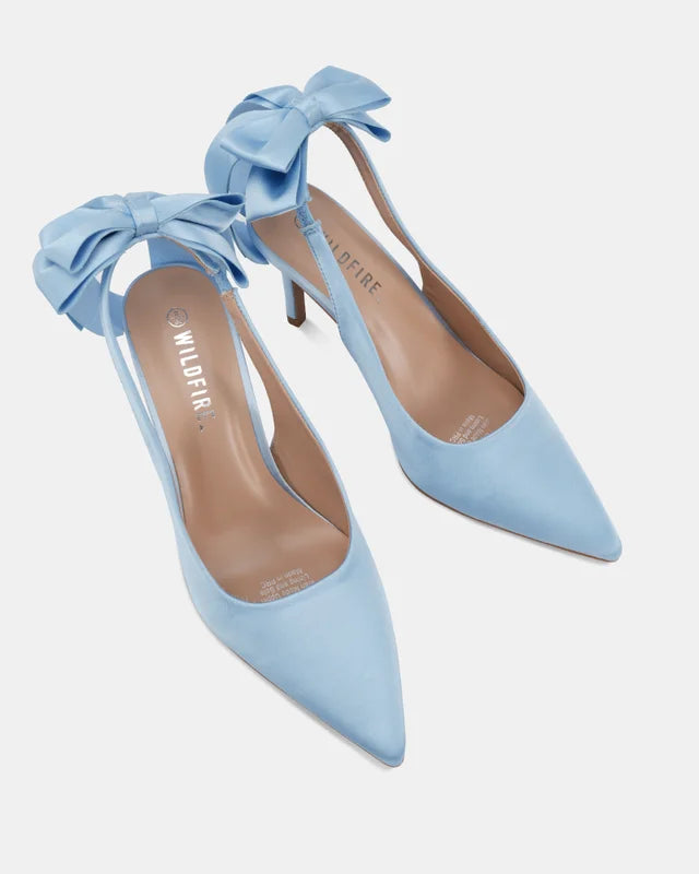 Canton Blue Satin heel