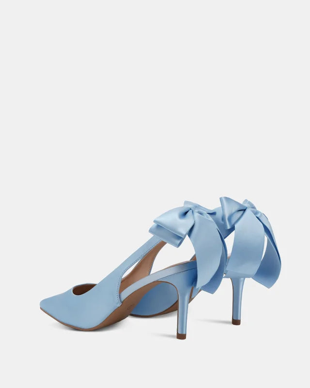 Canton Blue Satin heel