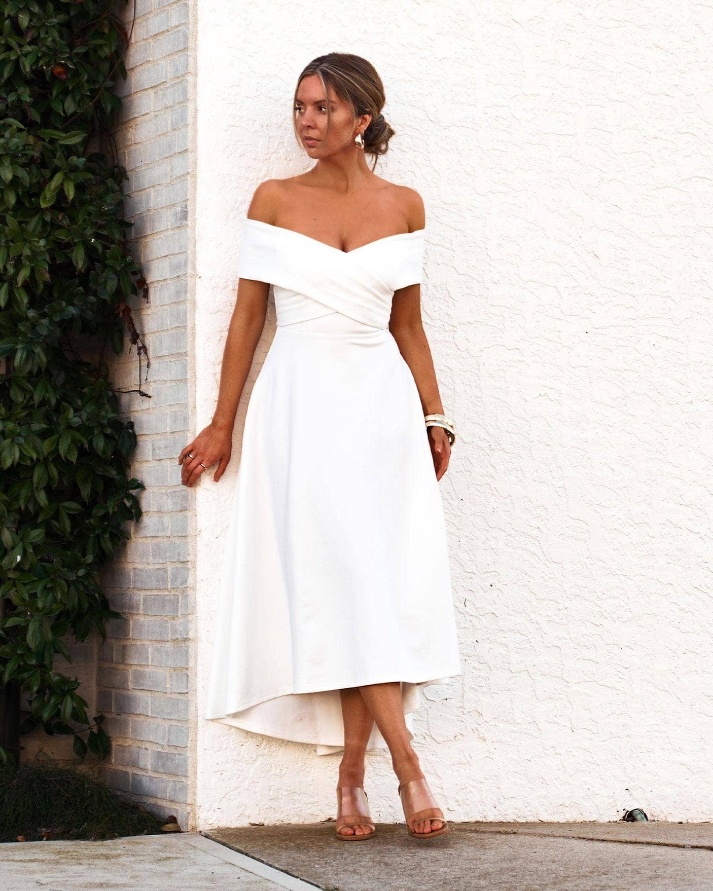 Belina Dress-White