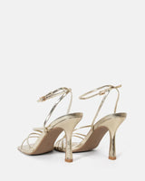 Dante Gold Strappy heels