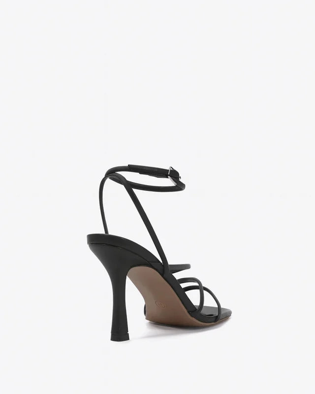 Dante Black Strappy heels