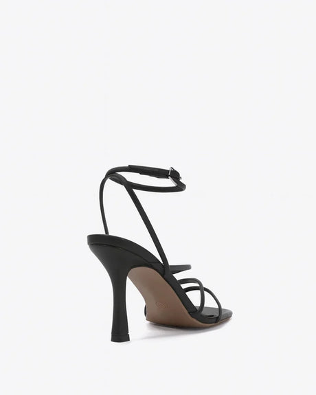Dante Black Strappy heels