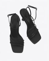 Dante Black Strappy heels