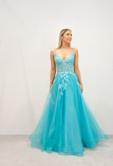 Iris gown - Turquoise