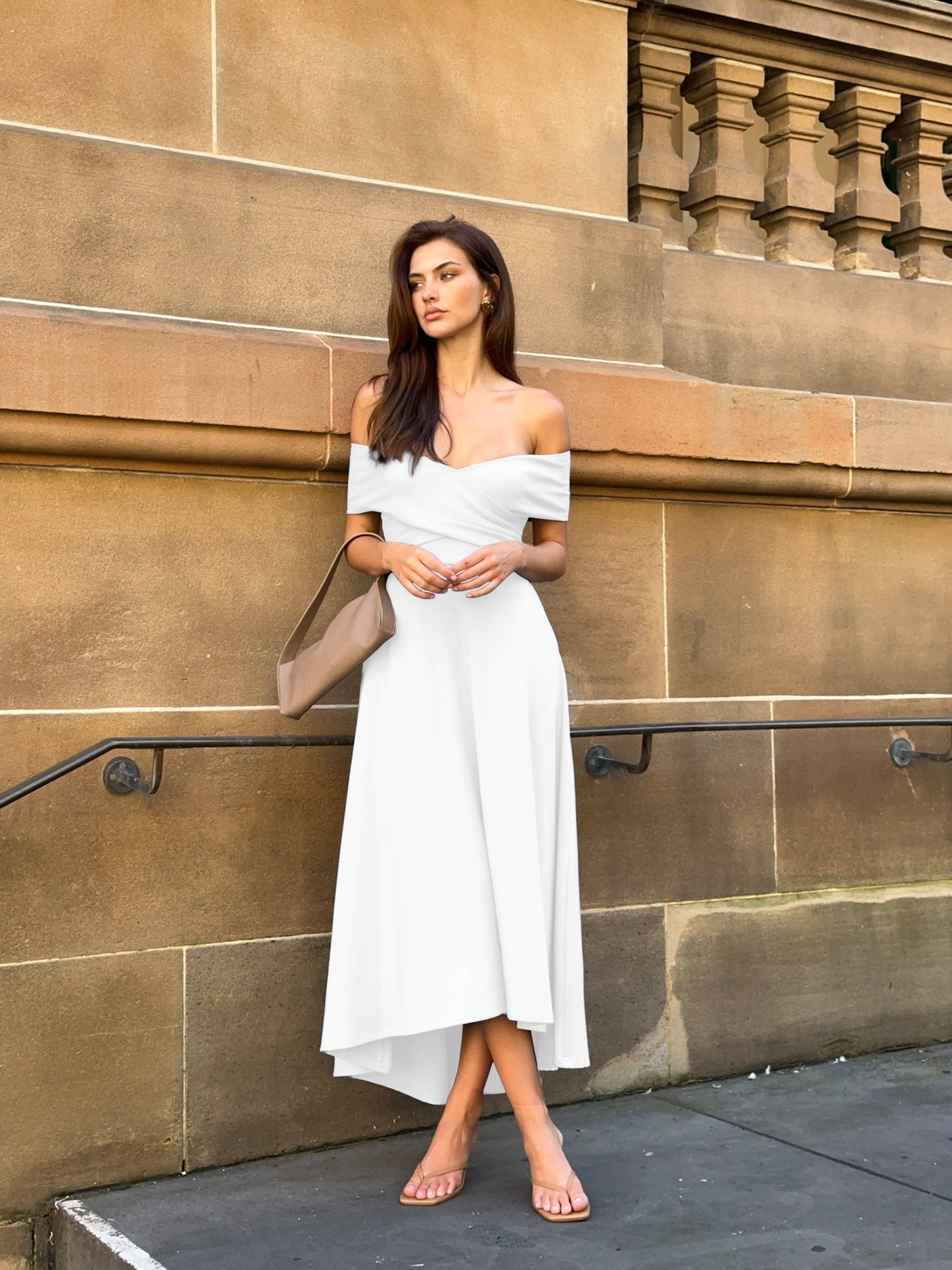 Belina Dress-White