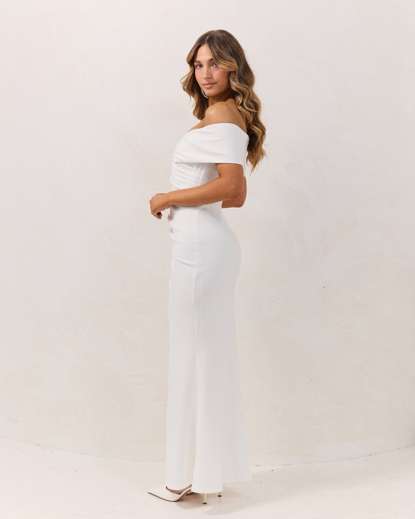 Briana Dress-White