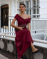 Belina Dress-Wine