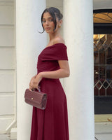 Belina Dress-Wine