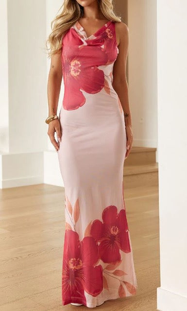 'Daisy' Floral Print Maxi Dress