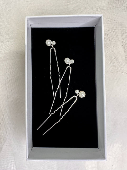 Nia Pearl Hair pins 3 pack WP133