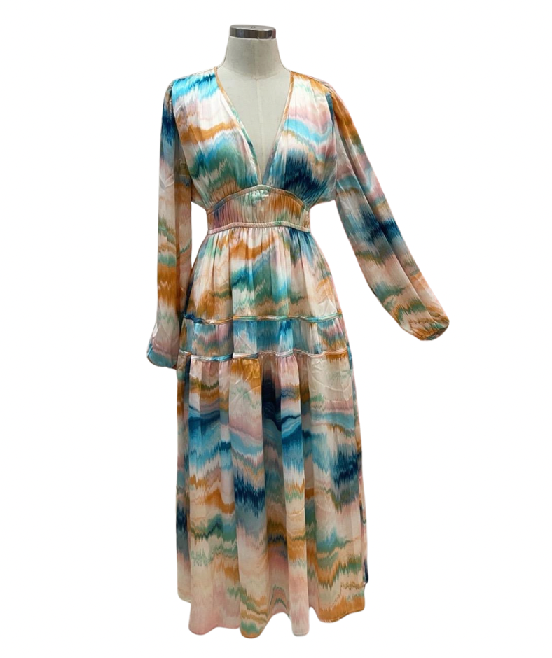 Lorraine Multi Long Sleeve dress