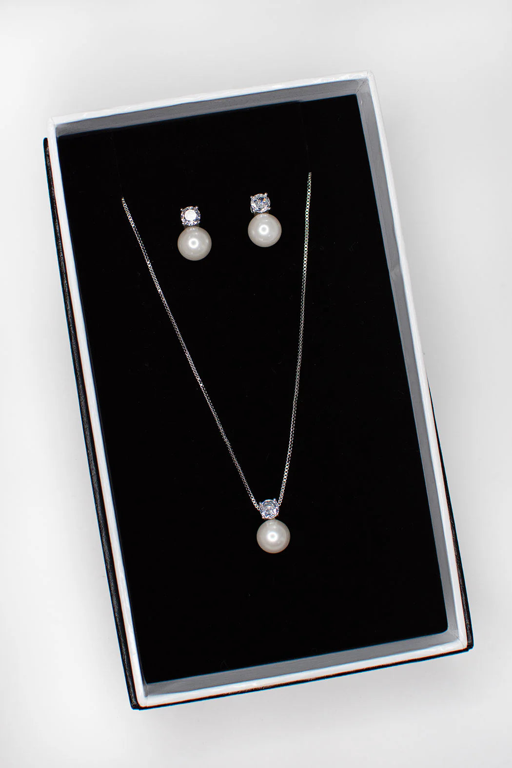 Annie Bridal Necklace & Earring set - Silver WS115