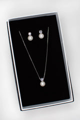 Annie Bridal Necklace & Earring set - Silver WS115