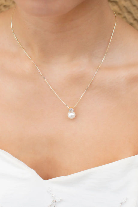 Annie Bridal Necklace & Earring set - Gold WS115