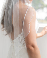 Sana one tier Cathedral veil - Ivory