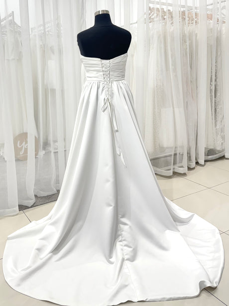 Mariah Strapless satin corset back gown size 18  (Ex-sample gown)