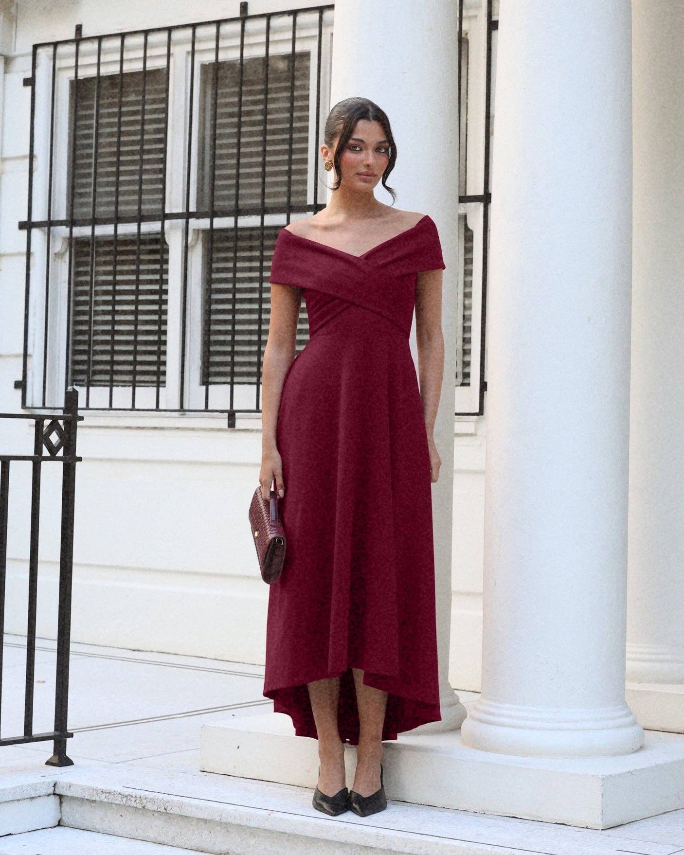 Belina Dress-Wine