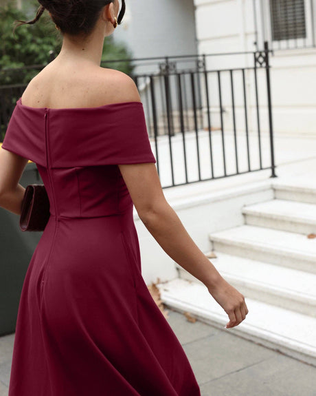 Belina Dress-Wine