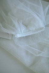 Annabelle glitter veil Single tier Cathedral