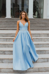 PO896 LINZ gown Pale Blue size 12 (Ready to ship!)