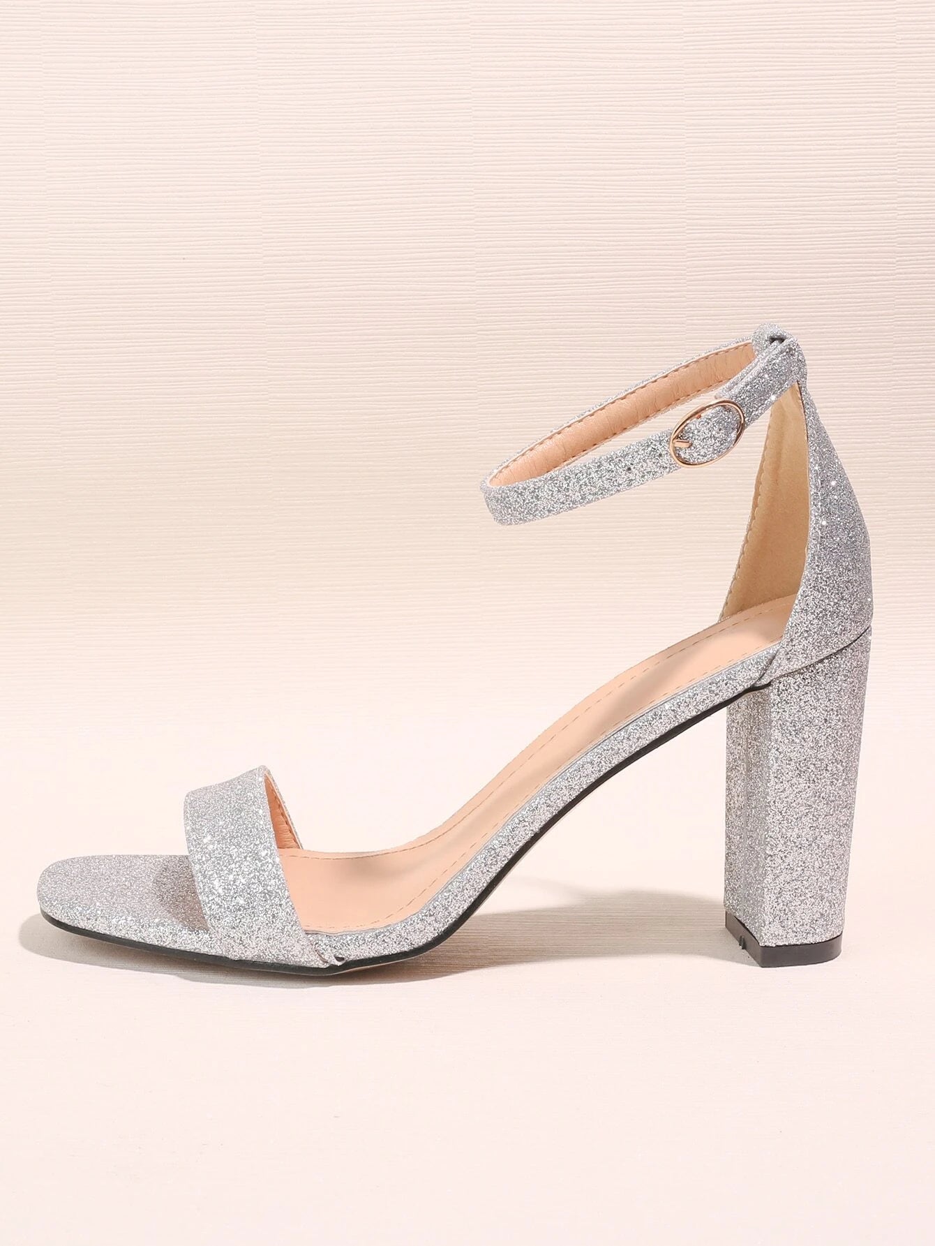 Grey 2025 glitter heels